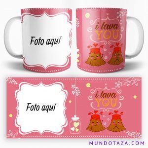 Taza San Valentín - I lava you