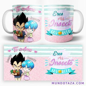 Taza Vegeta y Bulma San Valentín