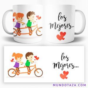 Taza San Valentín "los mejores"
