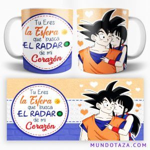 Taza Goku y Chi-chi Amor