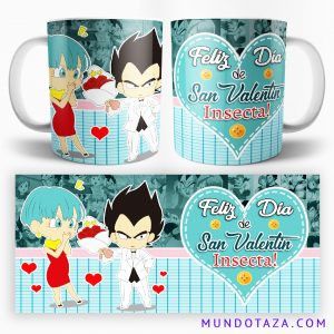 Taza San Valentín - Bulma y Vegeta