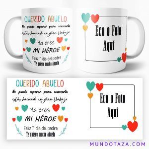 Taza Primer día del padre para abuelo