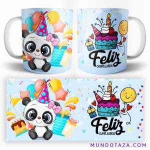 Taza Feliz Cumpleaños Kawaii