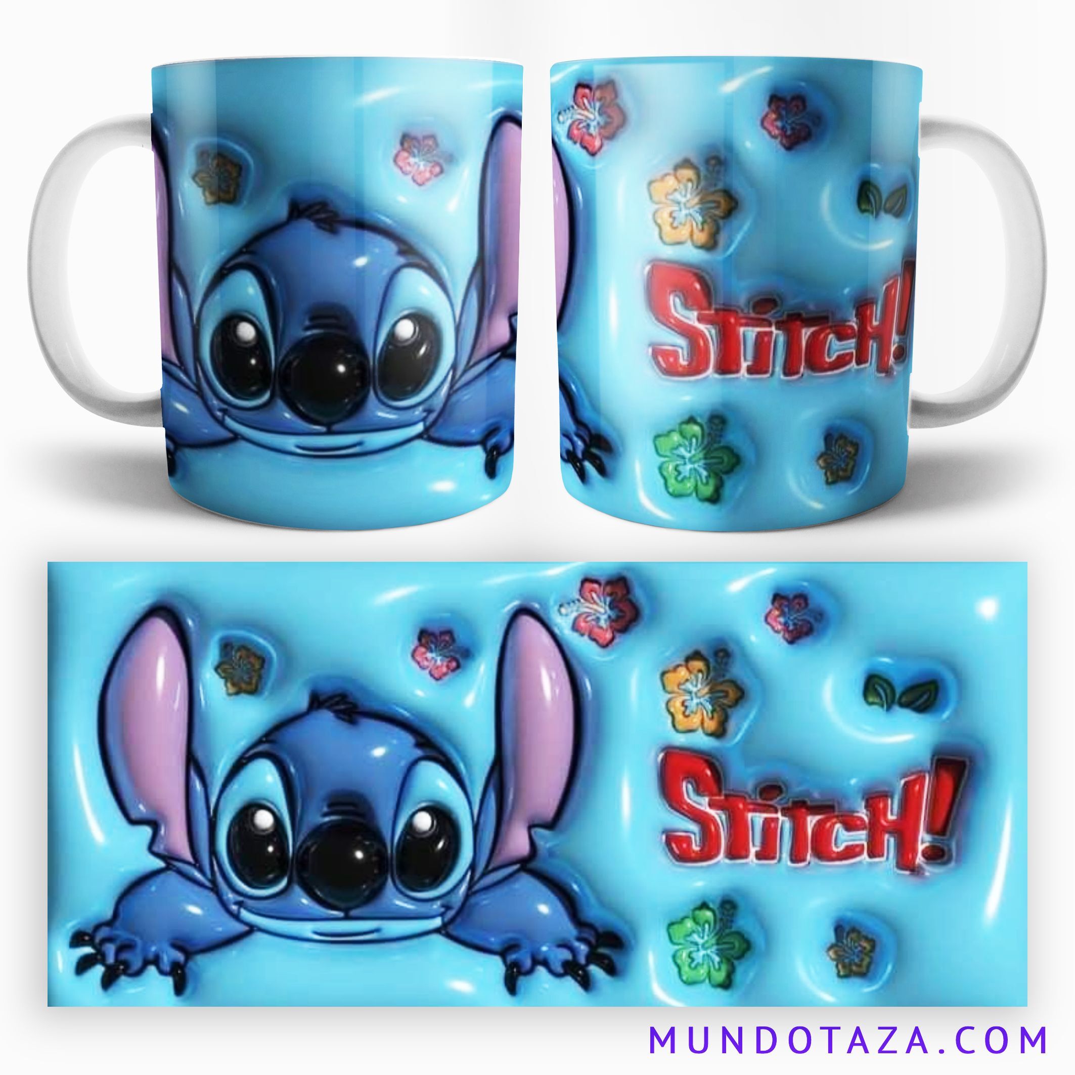 Taza Stitch efecto 3D