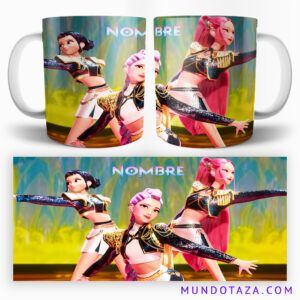Taza Personalizada K-Pop Huntrix con Tu Nombre